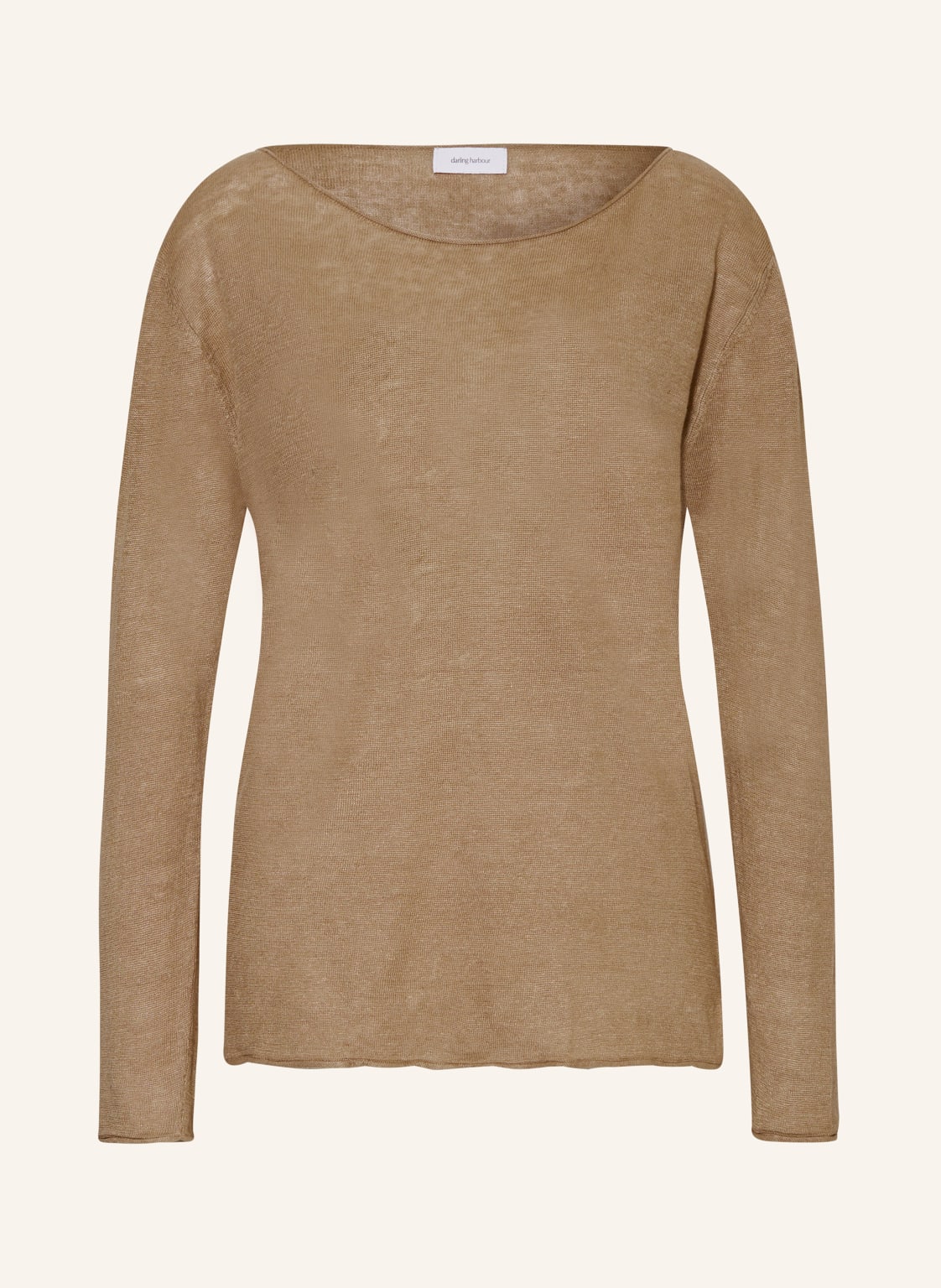 Darling Harbour Leinenpullover beige von darling harbour