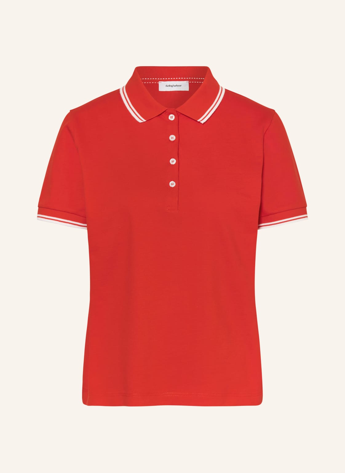 Darling Harbour Pique-Poloshirt rot von darling harbour