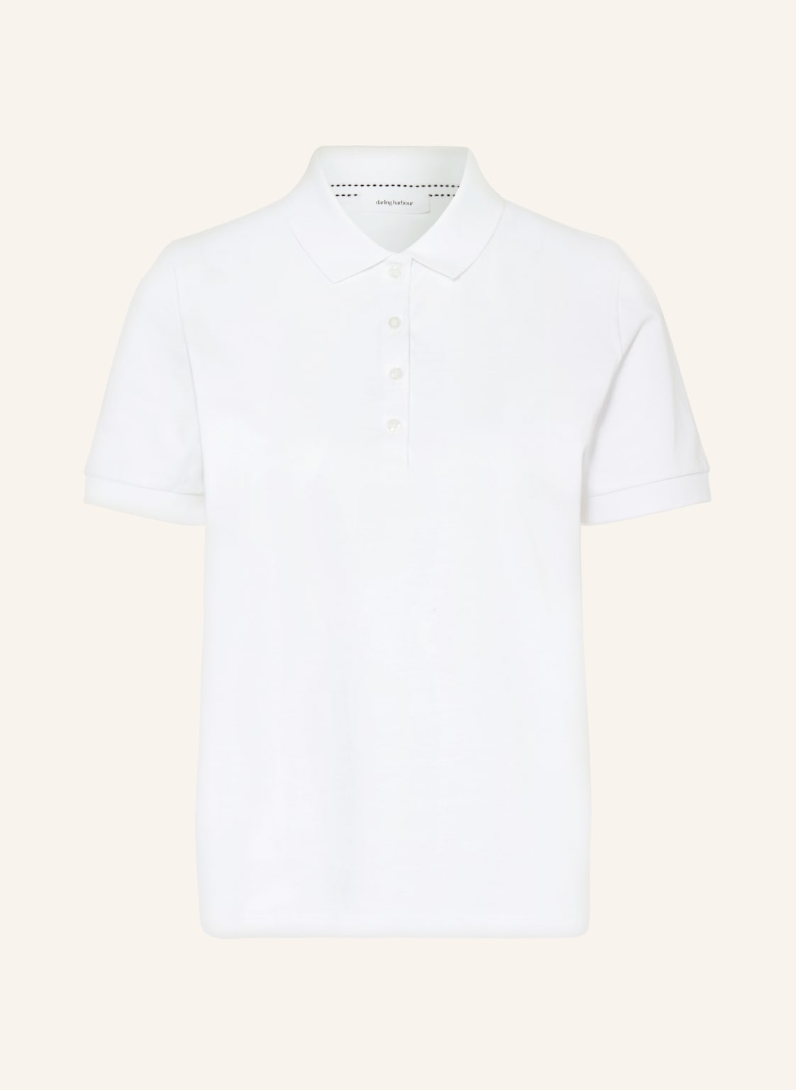 Darling Harbour Pique-Poloshirt weiss von darling harbour