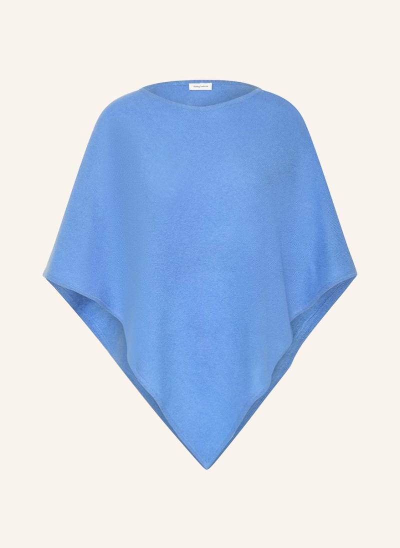 Darling Harbour Poncho Aus Cashmere blau von darling harbour