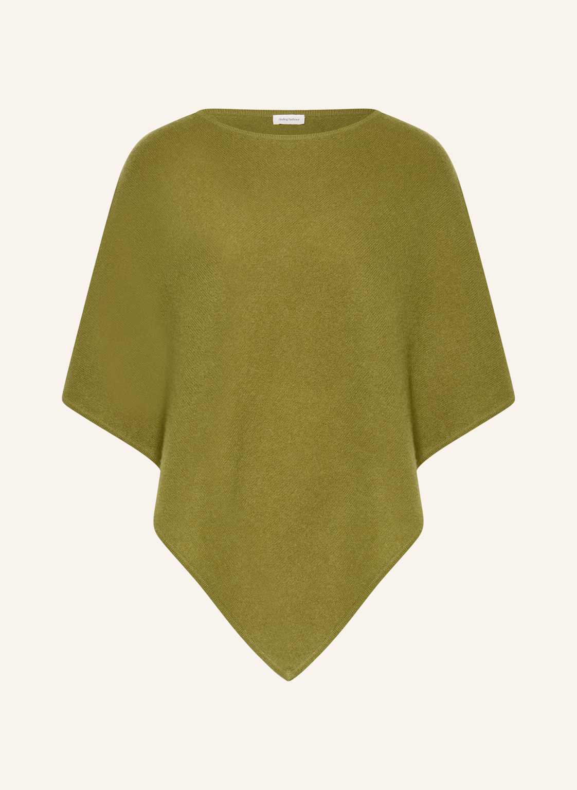 Darling Harbour Poncho Aus Cashmere gruen von darling harbour