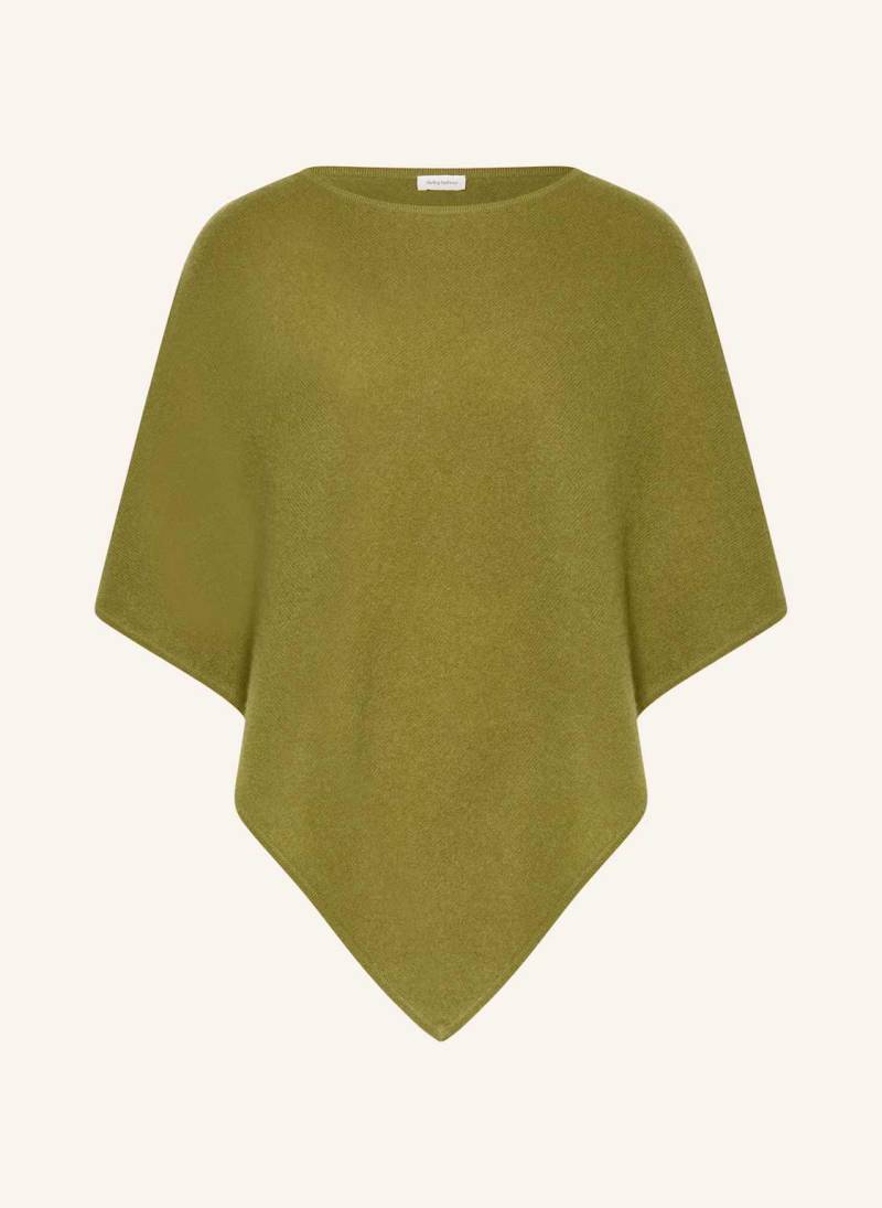Darling Harbour Poncho Aus Cashmere gruen von darling harbour
