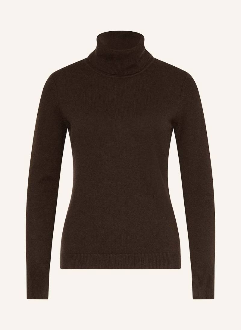 Darling Harbour Rollkragenpullover Aus Cashmere braun von darling harbour