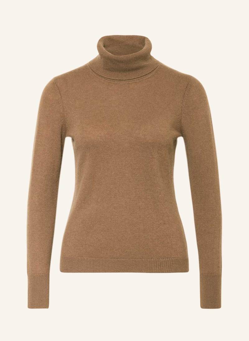 Darling Harbour Rollkragenpullover Aus Cashmere braun von darling harbour