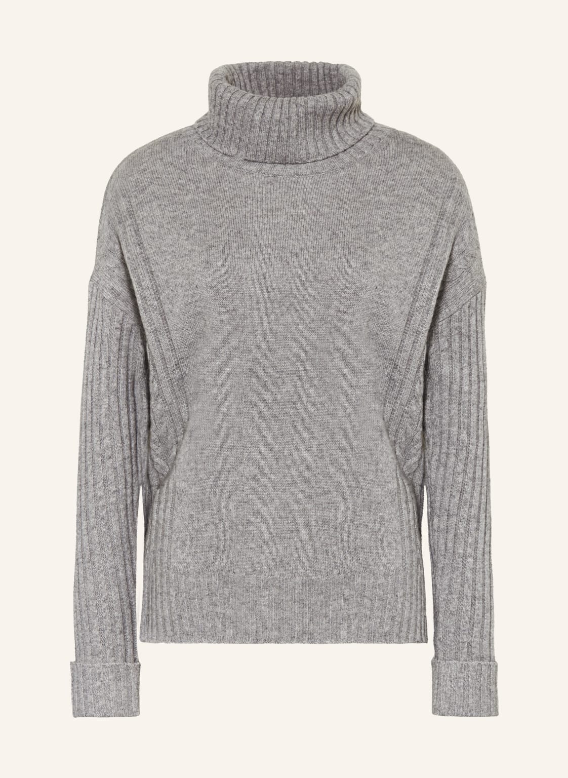 Darling Harbour Rollkragenpullover grau von darling harbour