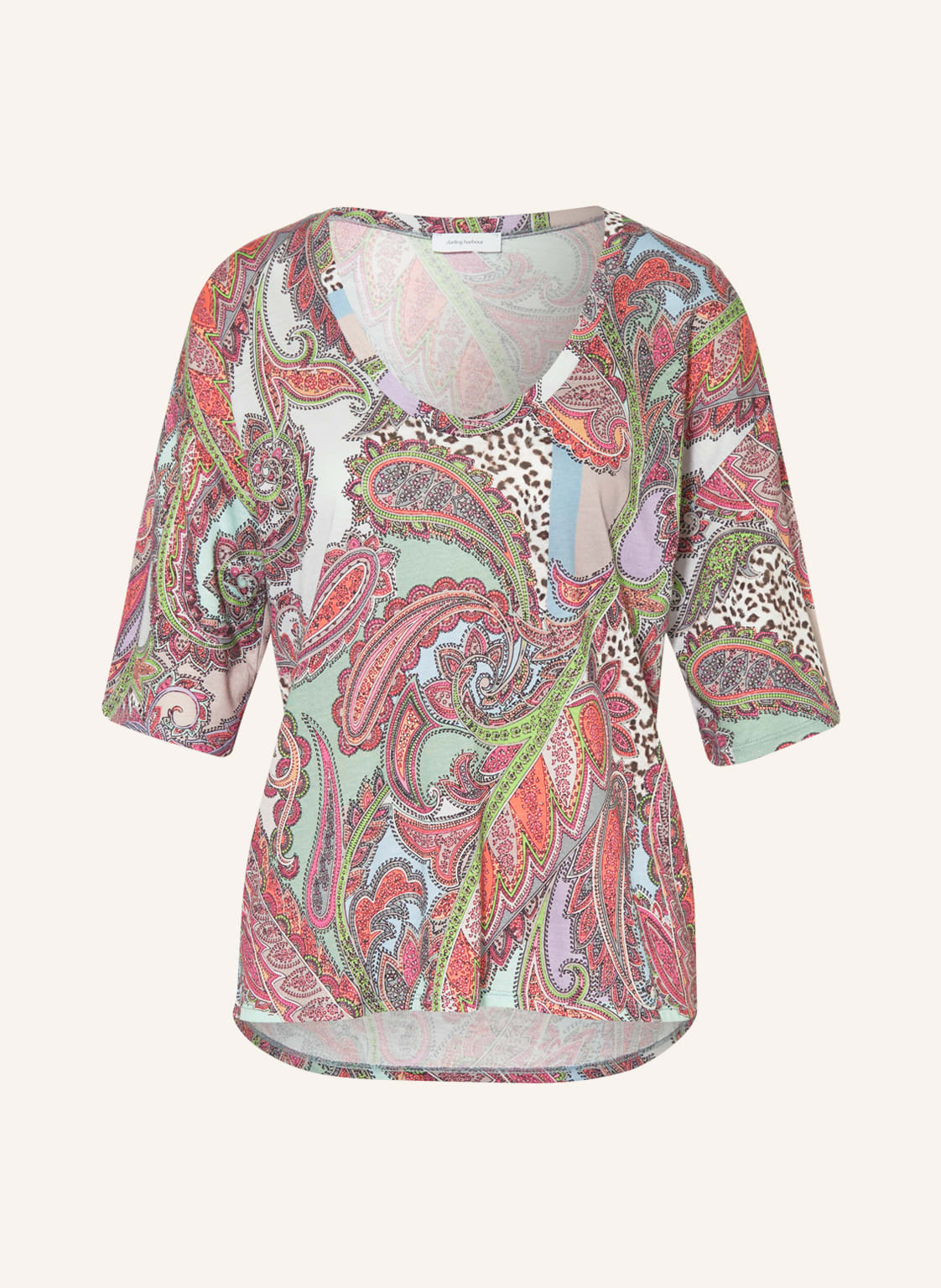 Darling Harbour Schlafshirt Mit 3/4-Arm lila von darling harbour