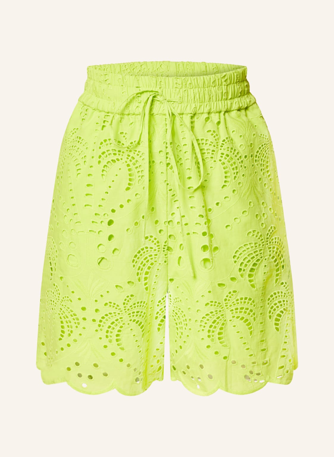 Darling Harbour Shorts Mit Lochstickerei gruen von darling harbour