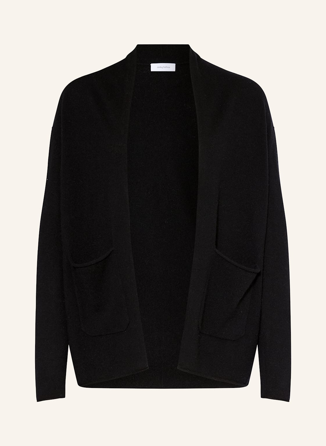 Darling Harbour Strickhülle Aus Cashmere schwarz von darling harbour
