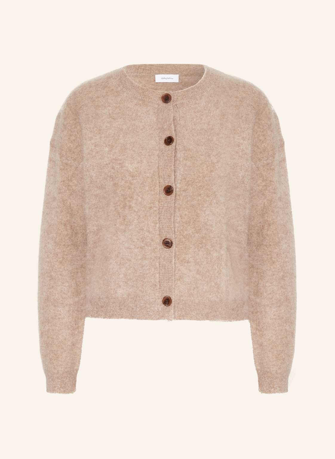 Darling Harbour Strickjacke Aus Cashmere beige von darling harbour