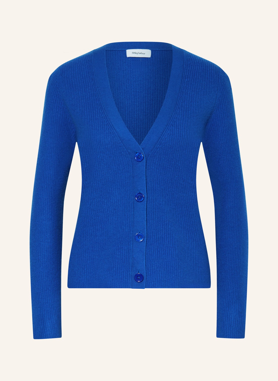 Darling Harbour Strickjacke Aus Cashmere blau von darling harbour