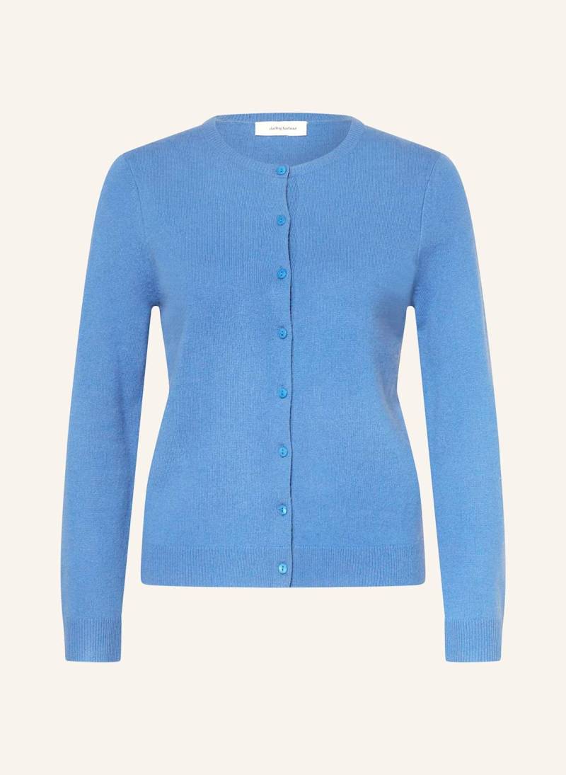 Darling Harbour Strickjacke Aus Cashmere blau von darling harbour