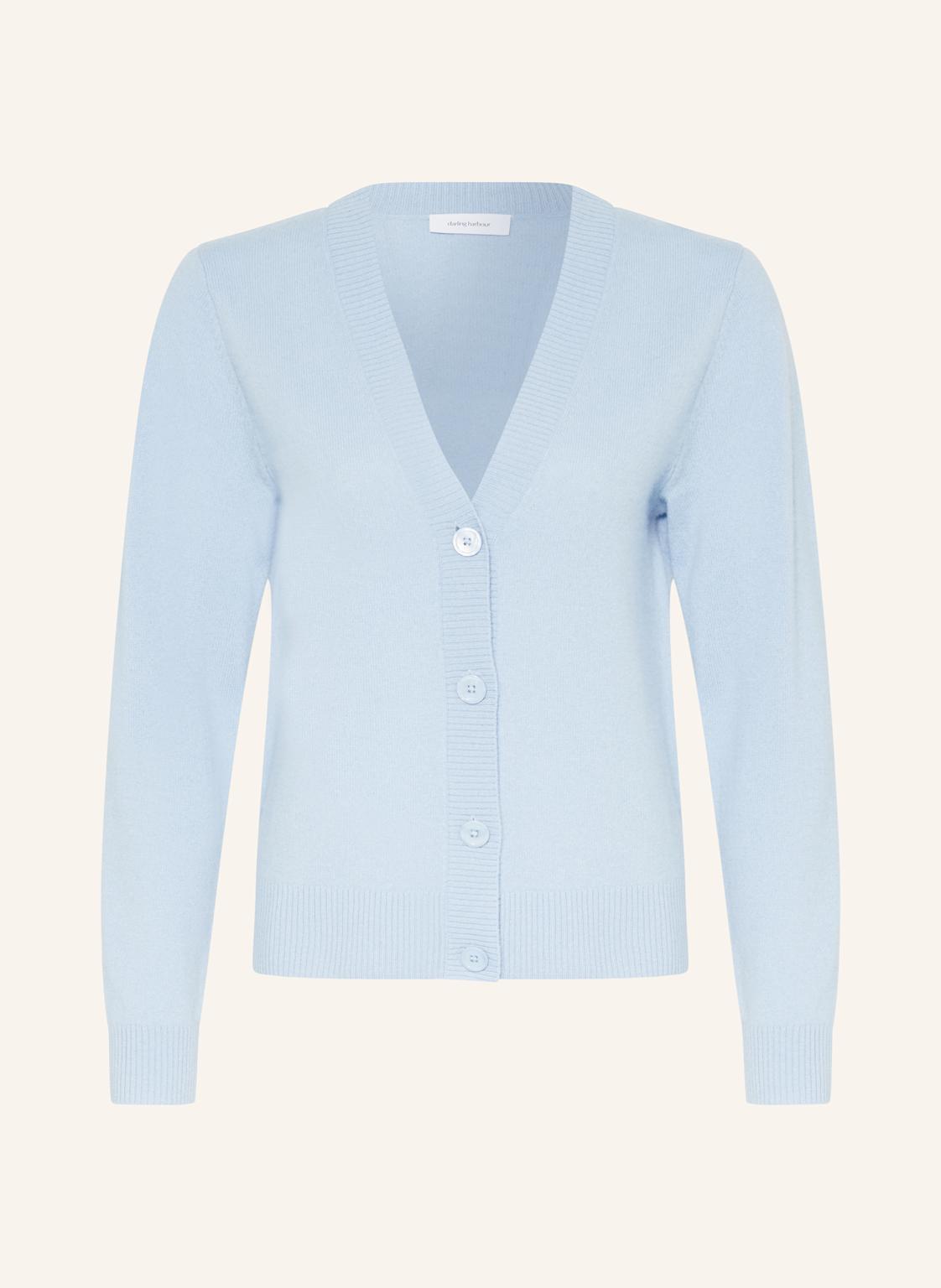 Darling Harbour Strickjacke Aus Cashmere blau von darling harbour