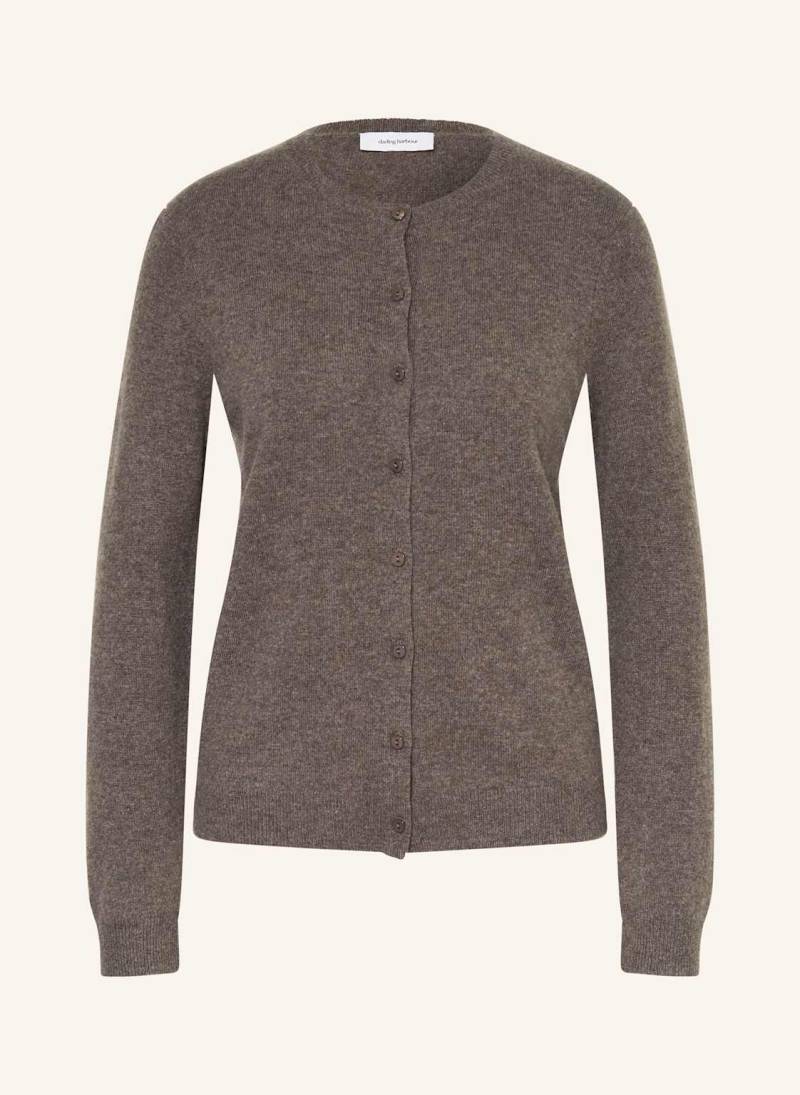 Darling Harbour Strickjacke Aus Cashmere braun von darling harbour