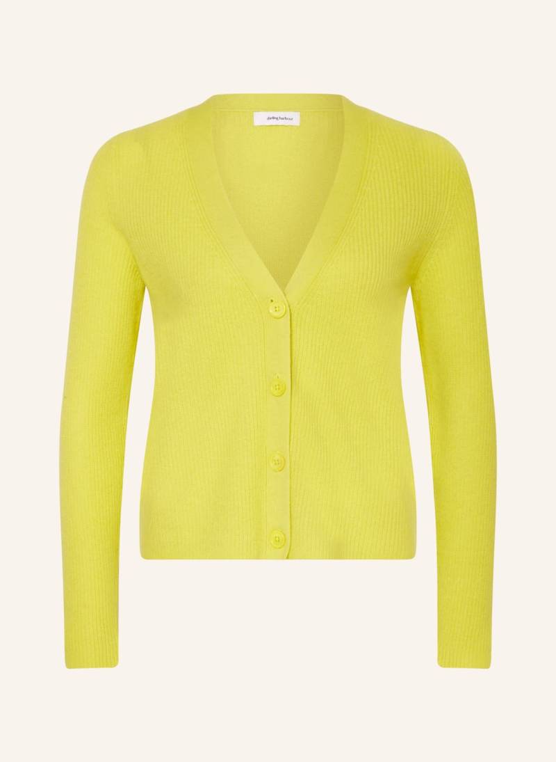 Darling Harbour Strickjacke Aus Cashmere gelb von darling harbour