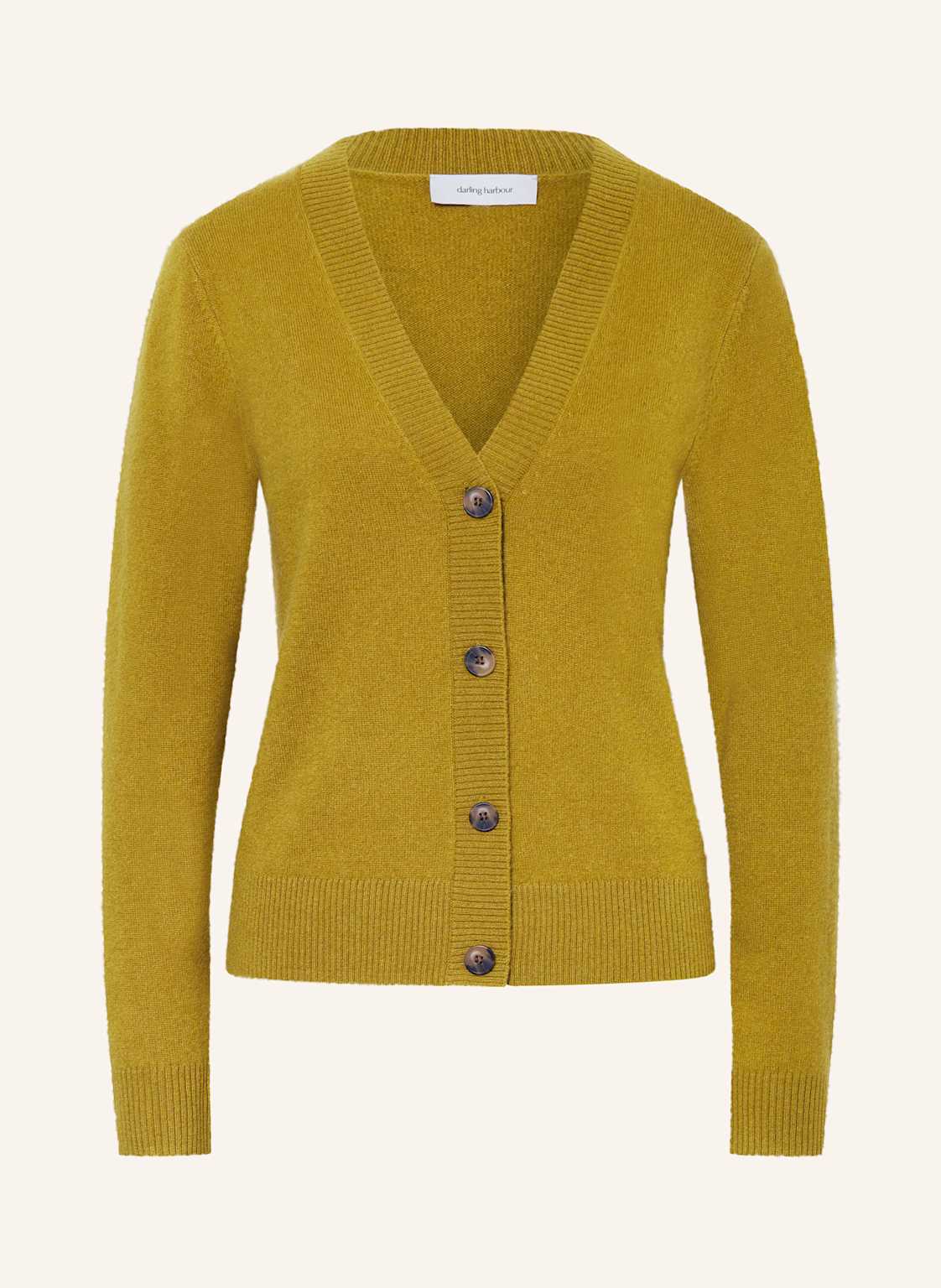 Darling Harbour Strickjacke Aus Cashmere gelb Darling Harbour Strickjacke Aus Cashmere gelb von darling harbour