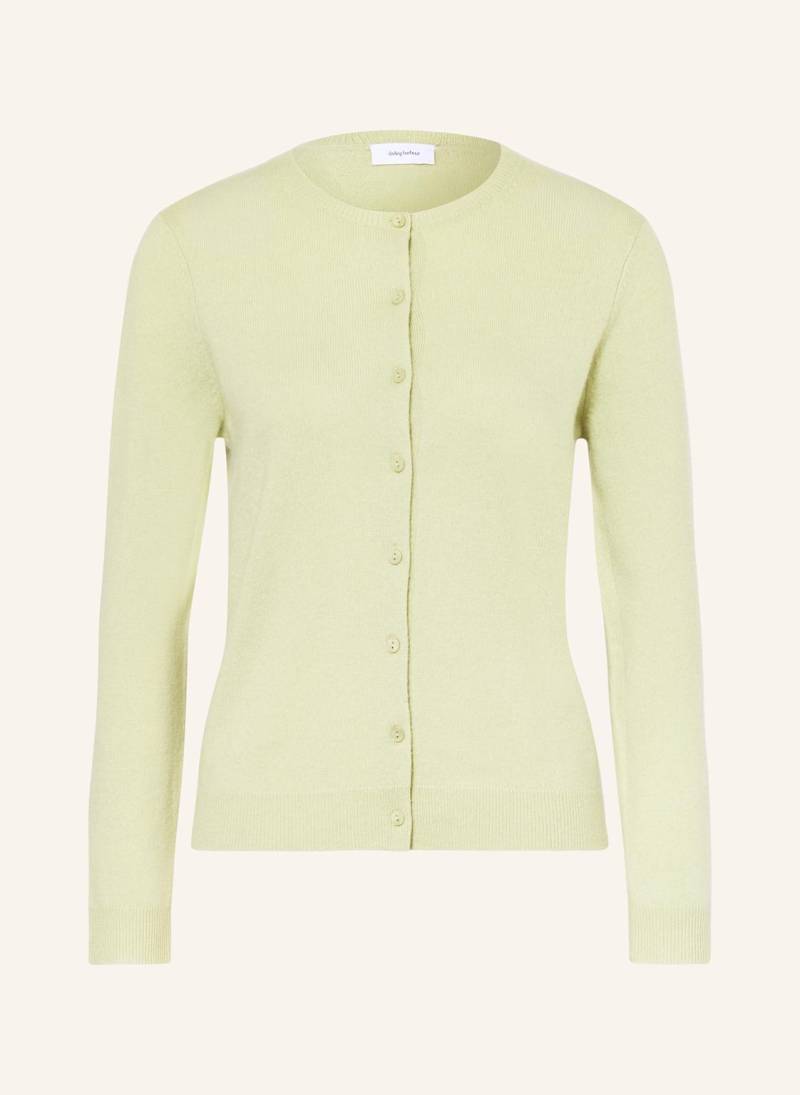 Darling Harbour Strickjacke Aus Cashmere gruen von darling harbour
