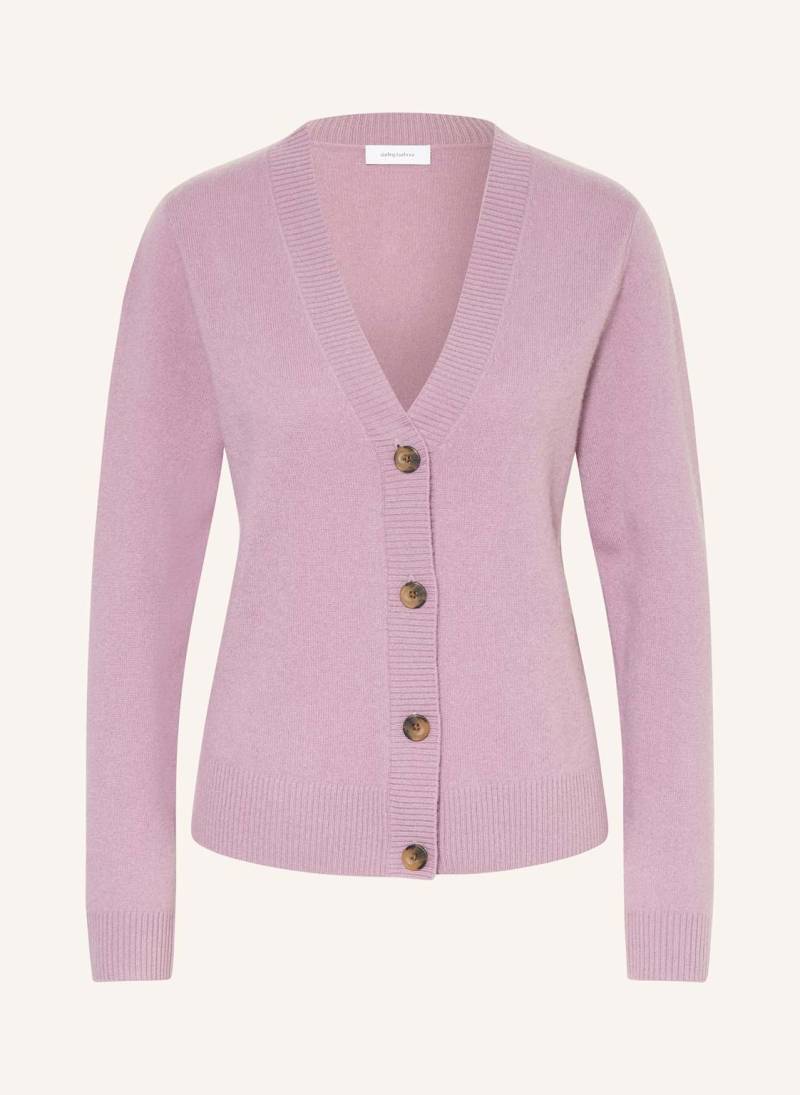 Darling Harbour Strickjacke Aus Cashmere lila von darling harbour