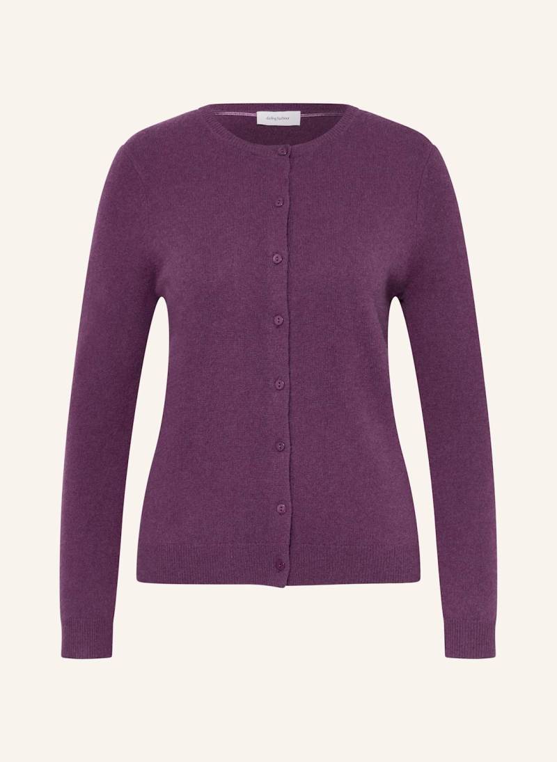 Darling Harbour Strickjacke Aus Cashmere lila von darling harbour