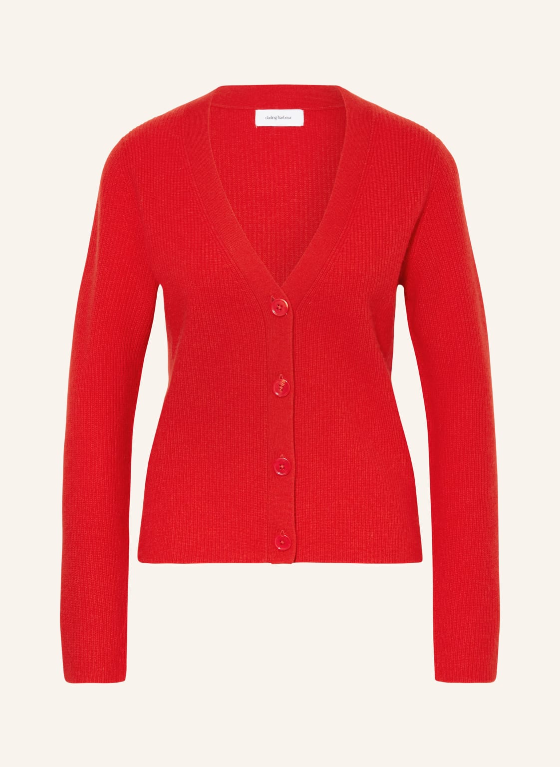 Darling Harbour Strickjacke Aus Cashmere rot von darling harbour