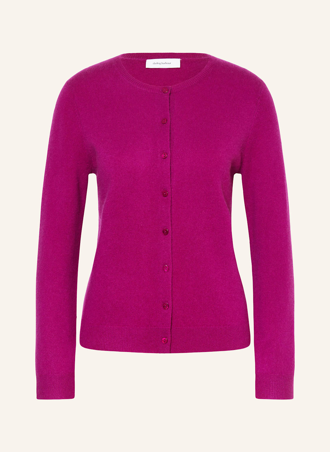 Darling Harbour Strickjacke Aus Cashmere pink von darling harbour