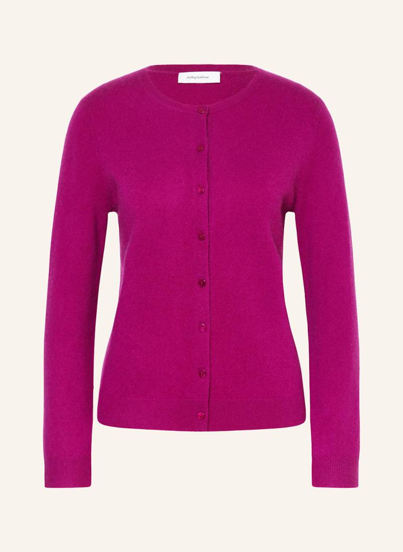 Darling Harbour Strickjacke Aus Cashmere pink von darling harbour