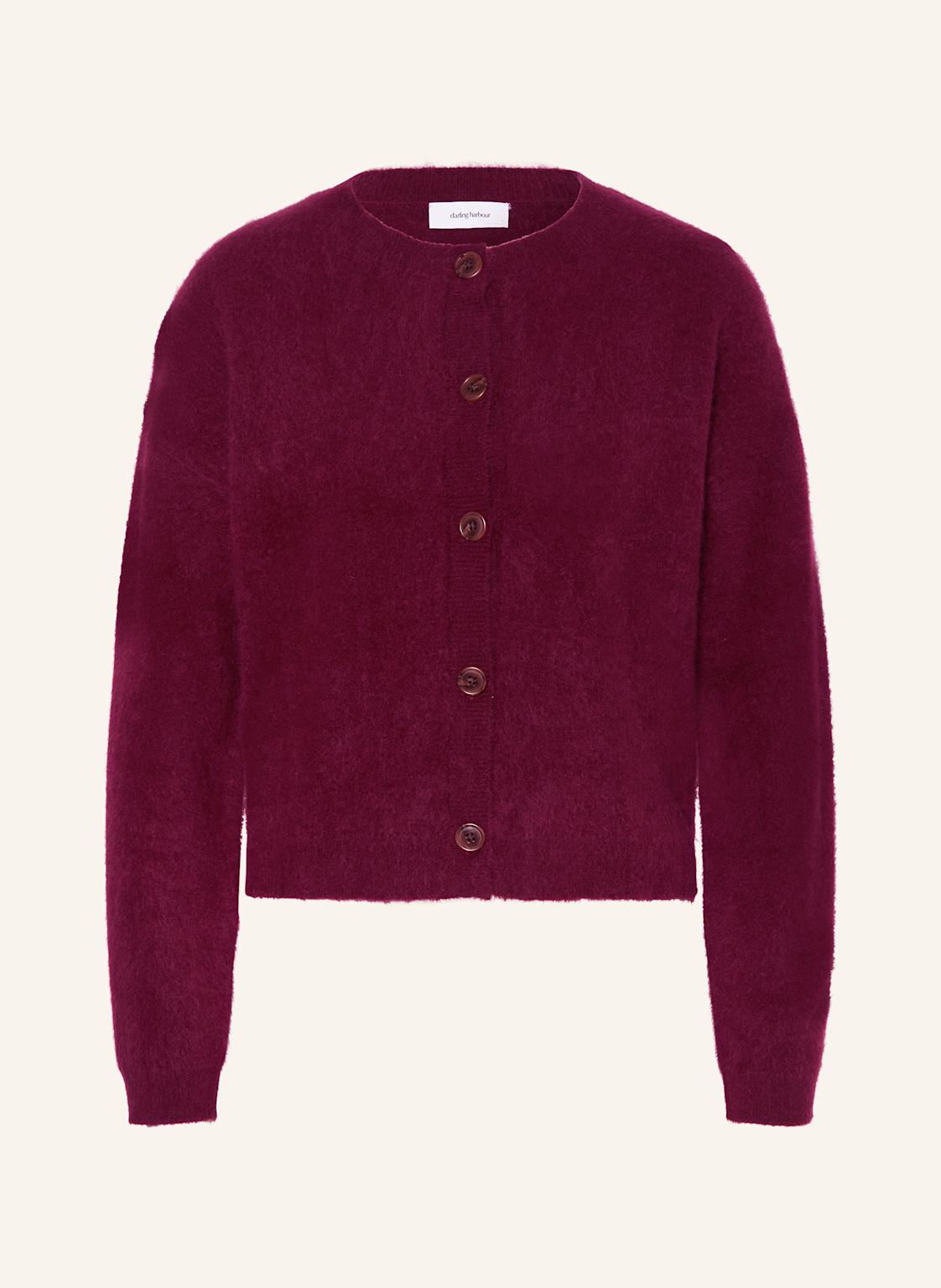 Darling Harbour Strickjacke Aus Cashmere rot von darling harbour