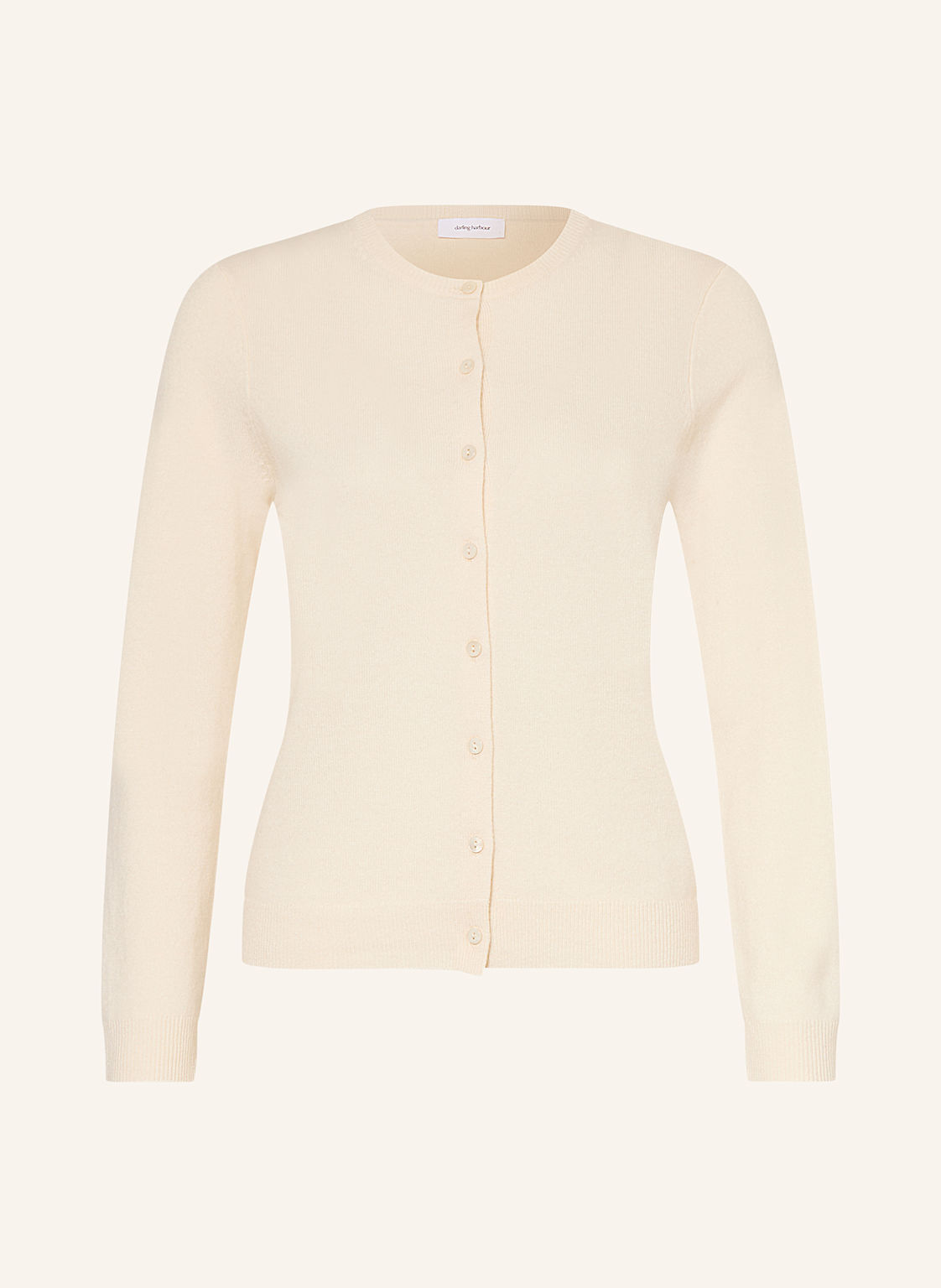 Darling Harbour Strickjacke Aus Cashmere weiss Darling Harbour Strickjacke Aus Cashmere weiss von darling harbour