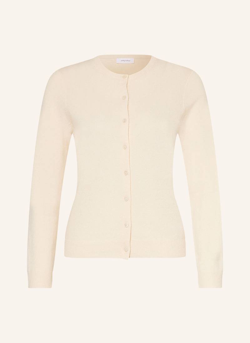 Darling Harbour Strickjacke Aus Cashmere weiss von darling harbour