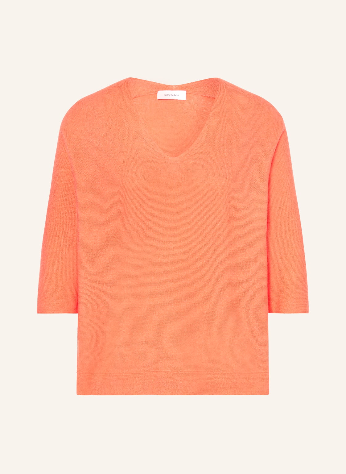 Darling Harbour Strickshirt Mit 3/4-Arm orange von darling harbour