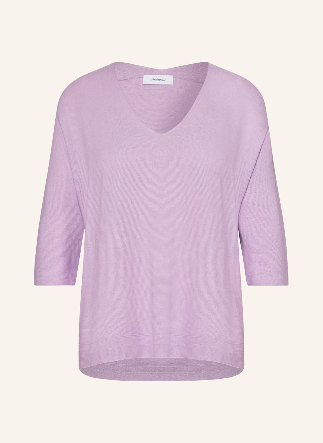 Darling Harbour Strickshirt Mit 3/4-Arm lila von darling harbour