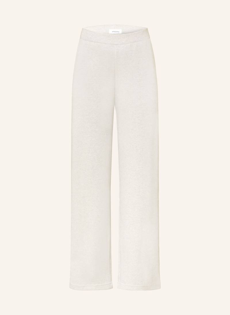 Darling Harbour Sweatpants Mit Glitzergarn silber von darling harbour