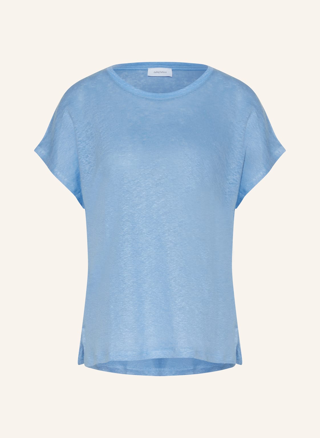 Darling Harbour T-Shirt Aus Leinen blau von darling harbour