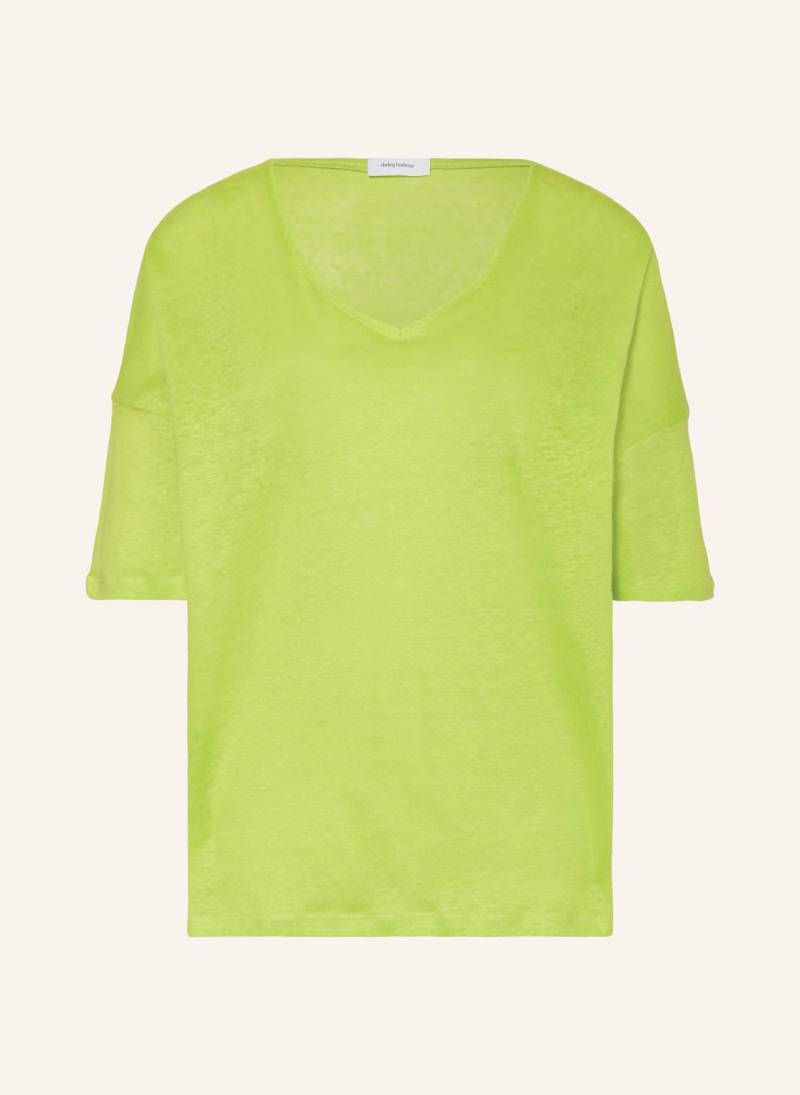 Darling Harbour T-Shirt Aus Leinen gruen von darling harbour
