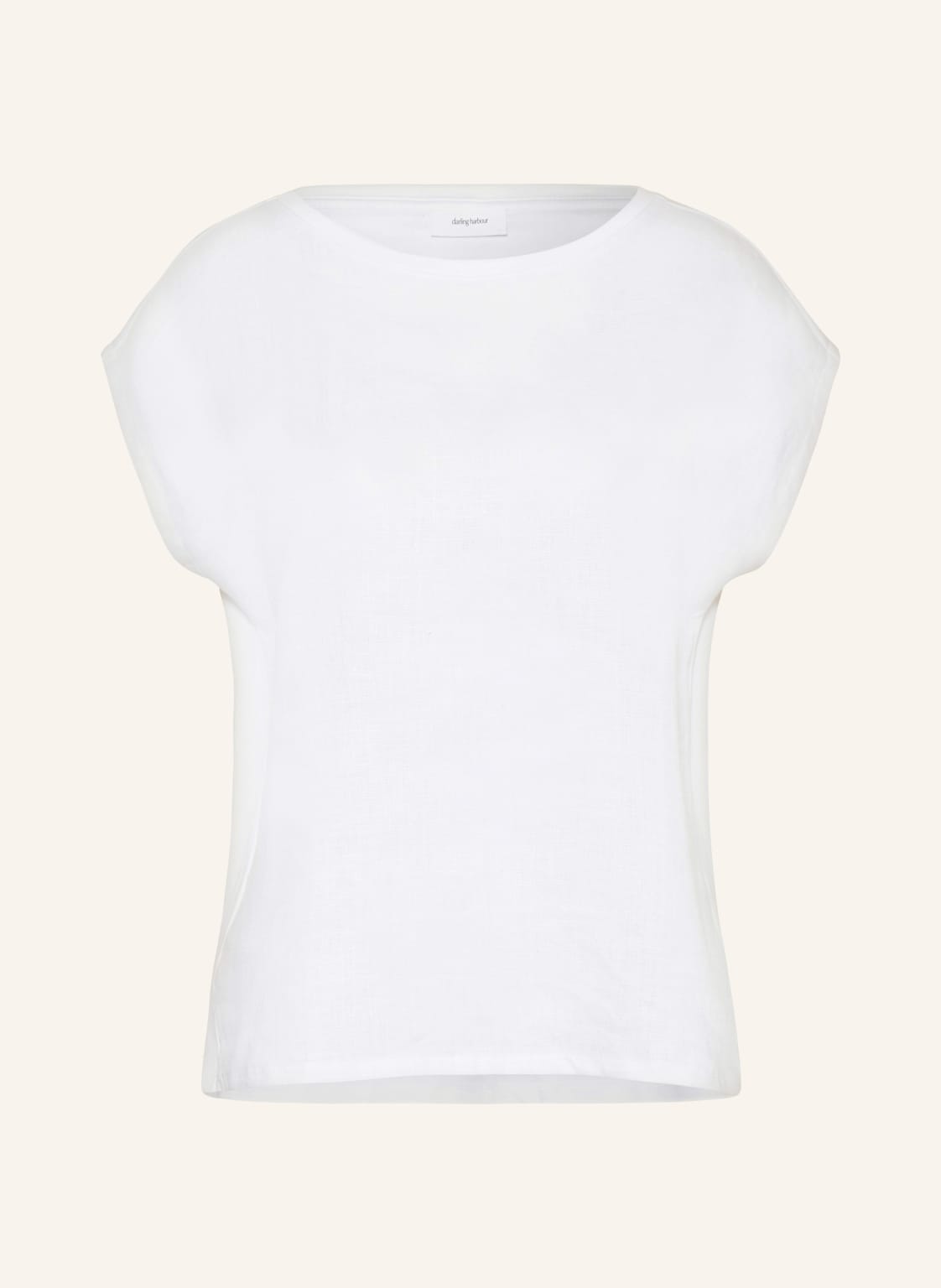 Darling Harbour T-Shirt Im Materialmix weiss von darling harbour