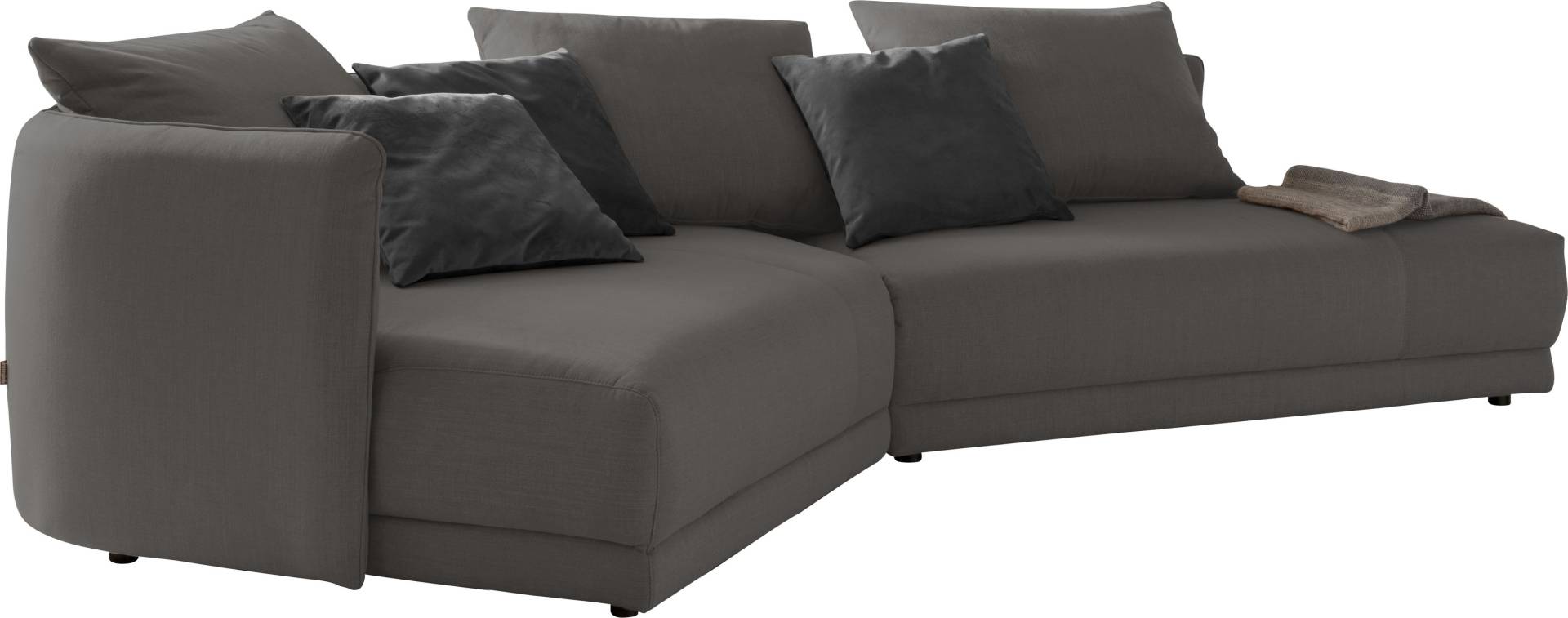 designwerk Ecksofa »New York, extravagantes Designsofa mit tollem Sitzkomfort, L-Form«, mit moderner Rundung im Korpus designwerk Ecksofa »New York, extravagantes Designsofa mit tollem Sitzkomfort, L-Form«, mit moderner Rundung im Korpus von designwerk