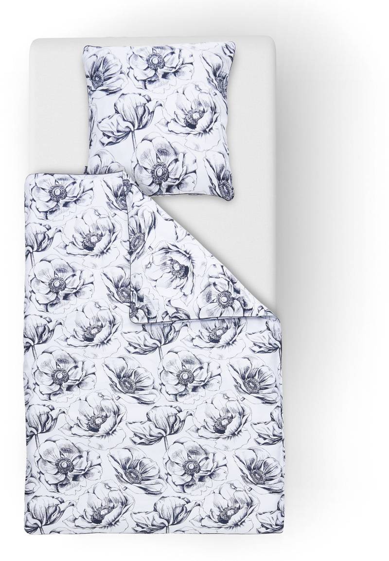 done.® Bettwäsche »Black Flowers«, beidseitig bedruckte Bettwäsche mit Keder von done.®