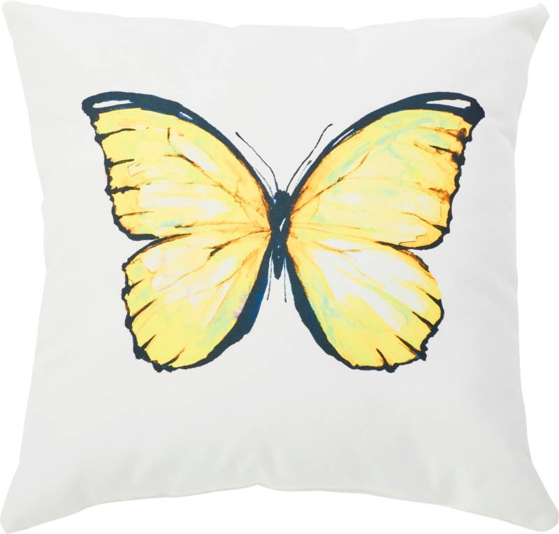 done.® Dekokissen »Butterfly«, Beidseitig bedrucktes Outside Kissen inklusive Füllung von done.®
