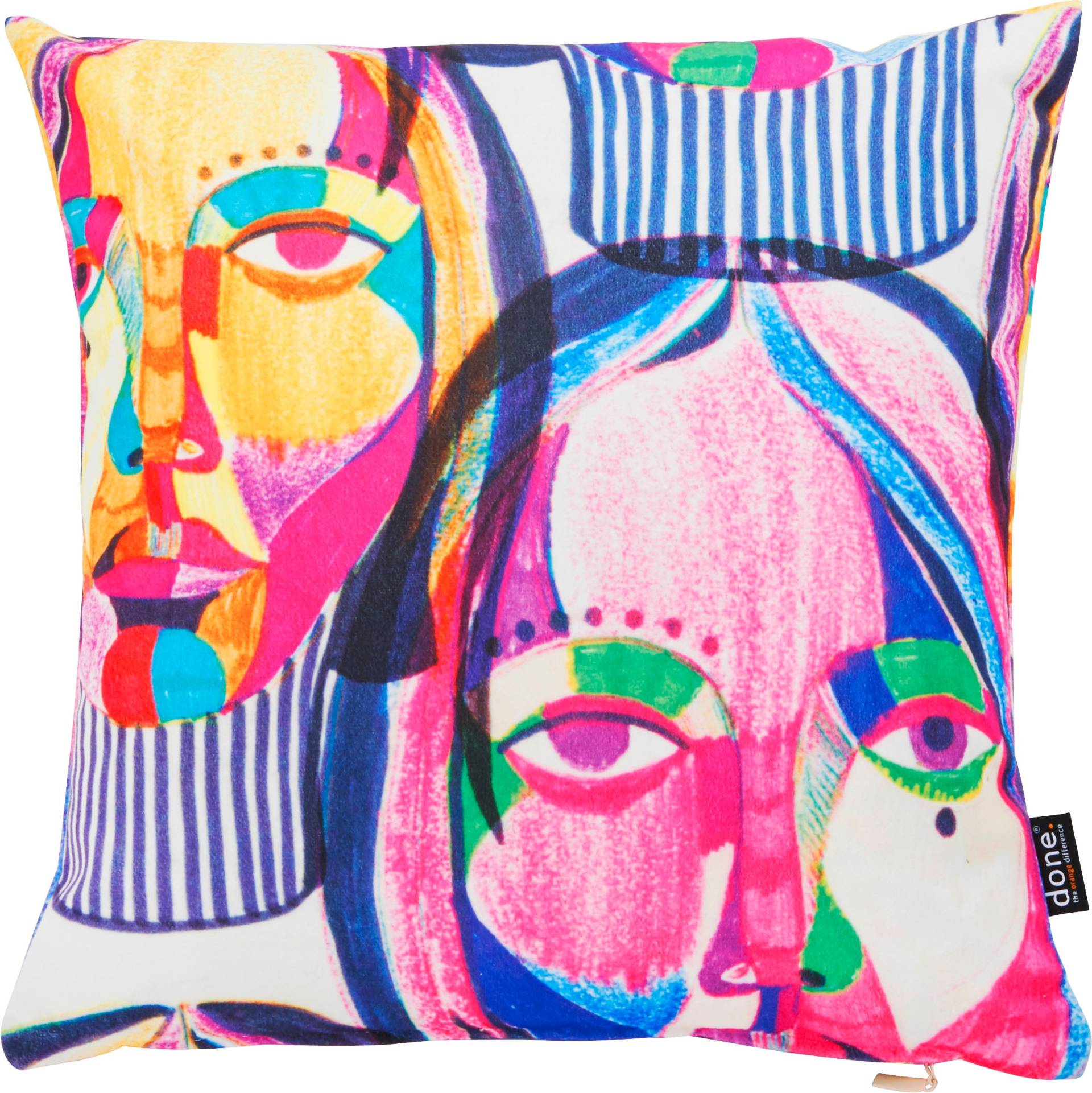 done.® Dekokissen »Velour Print Women Faces« von done.®