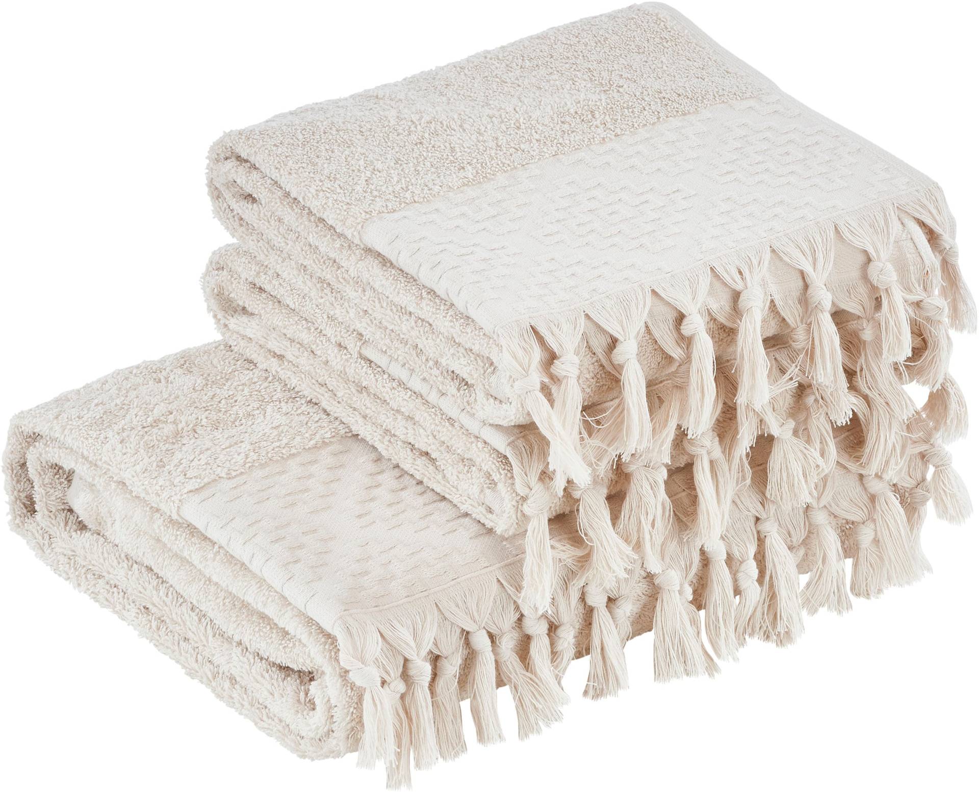 done.® Handtuch Set »Provence Bohéme«, (Set, 3 St., 1 Badetuch (70x140 cm)-2 Handtücher (50x100 cm) von done.®