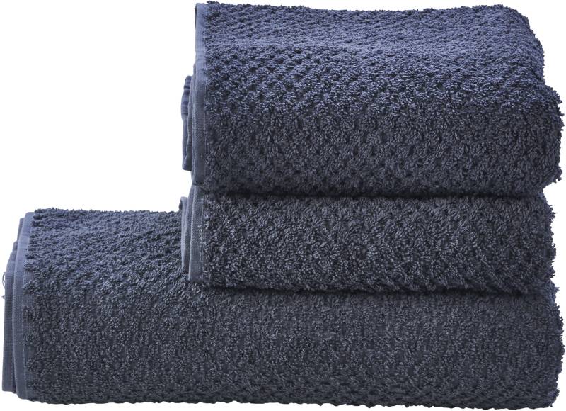 done.® Handtuch Set »Provence Honeycomb«, (Set, 3 St., 1 Badetuch (70x140 cm)-2 Handtücher (50x100 cm), in Honigwaben-Optik, mit Fransen von done.®