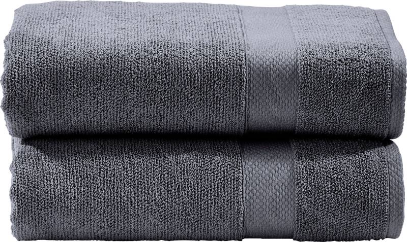 done.® Handtuch Set »Deluxe«, (Set, 2 St., 2 Handtücher (50x100 cm), Hotelqualität aus hochwertigem Zwirnfrottier von done.®