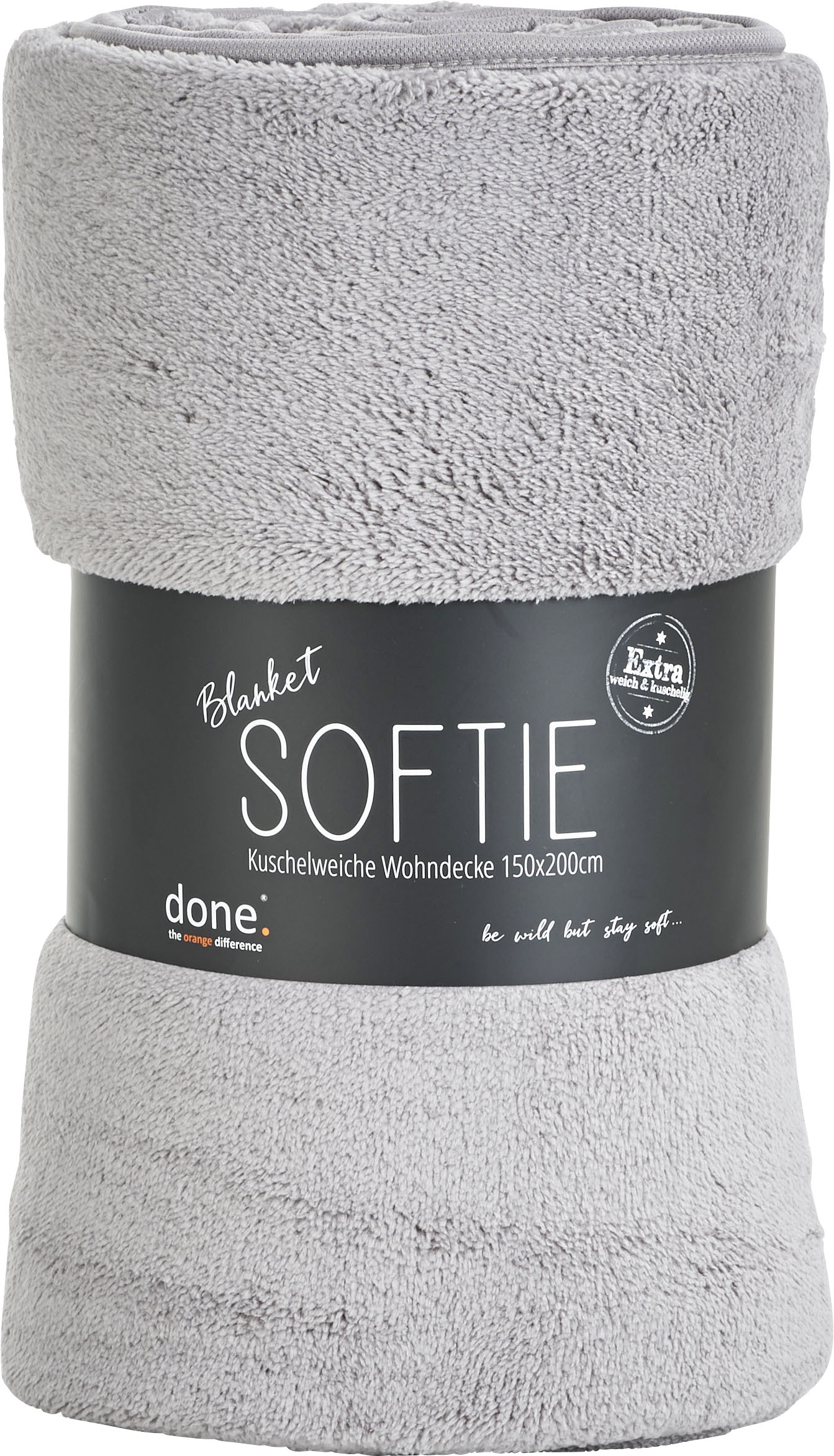 done.® Wohndecke »Softie«, Extra weiche Wohndecke aus softigem Teddy-Stoff, Kuscheldecke von done.®
