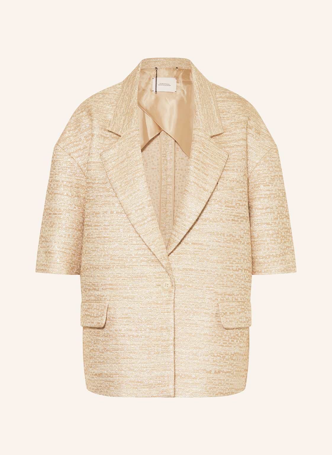 Dorothee Schumacher Blazer Shiny Coolness Mit Glitzergarn gold Dorothee Schumacher Blazer Shiny Coolness Mit Glitzergarn gold von dorothee schumacher