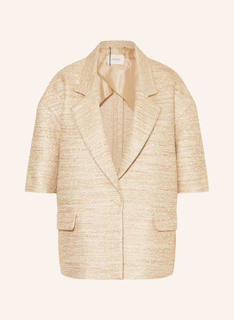 Dorothee Schumacher Blazer Shiny Coolness Mit Glitzergarn gold von dorothee schumacher