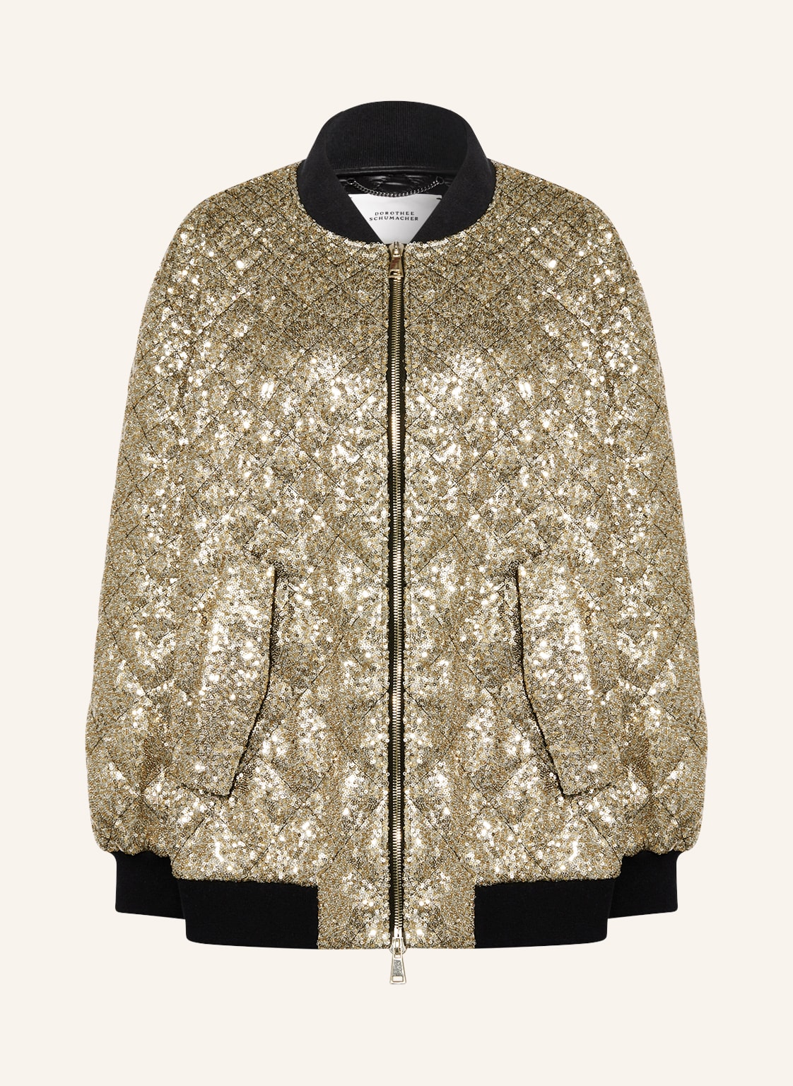 Dorothee Schumacher Blouson Mit Pailletten gold von dorothee schumacher