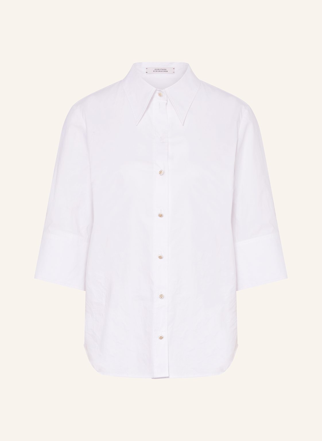 Dorothee Schumacher Hemdbluse Pure Power Mit 3/4-Arm weiss von dorothee schumacher