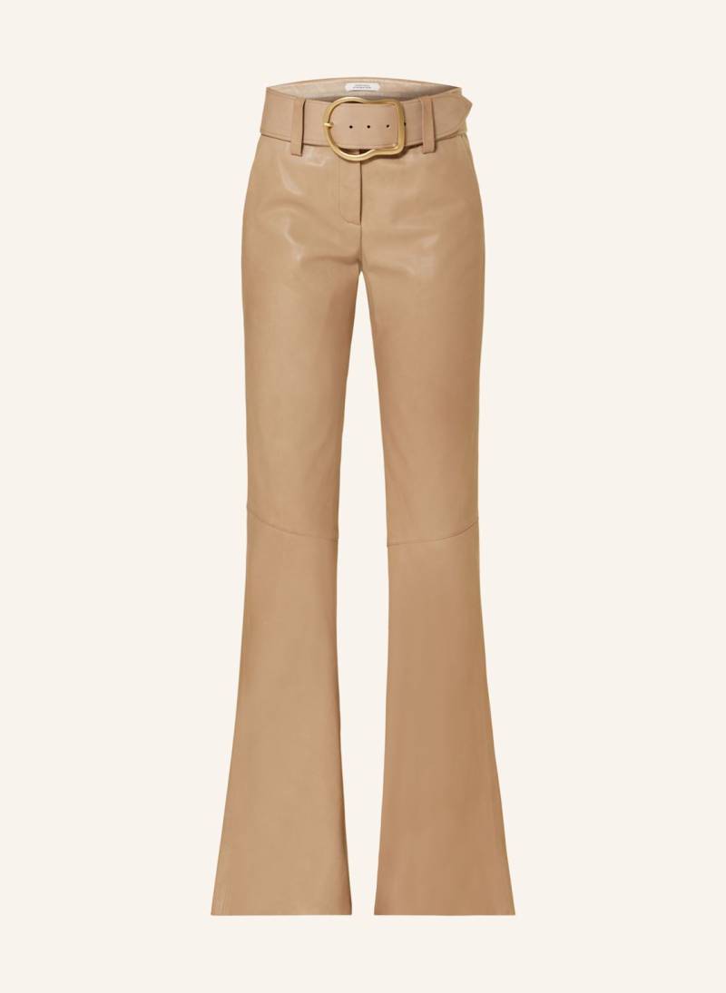 Dorothee Schumacher Lederhose Sleek Statement Iii beige von dorothee schumacher