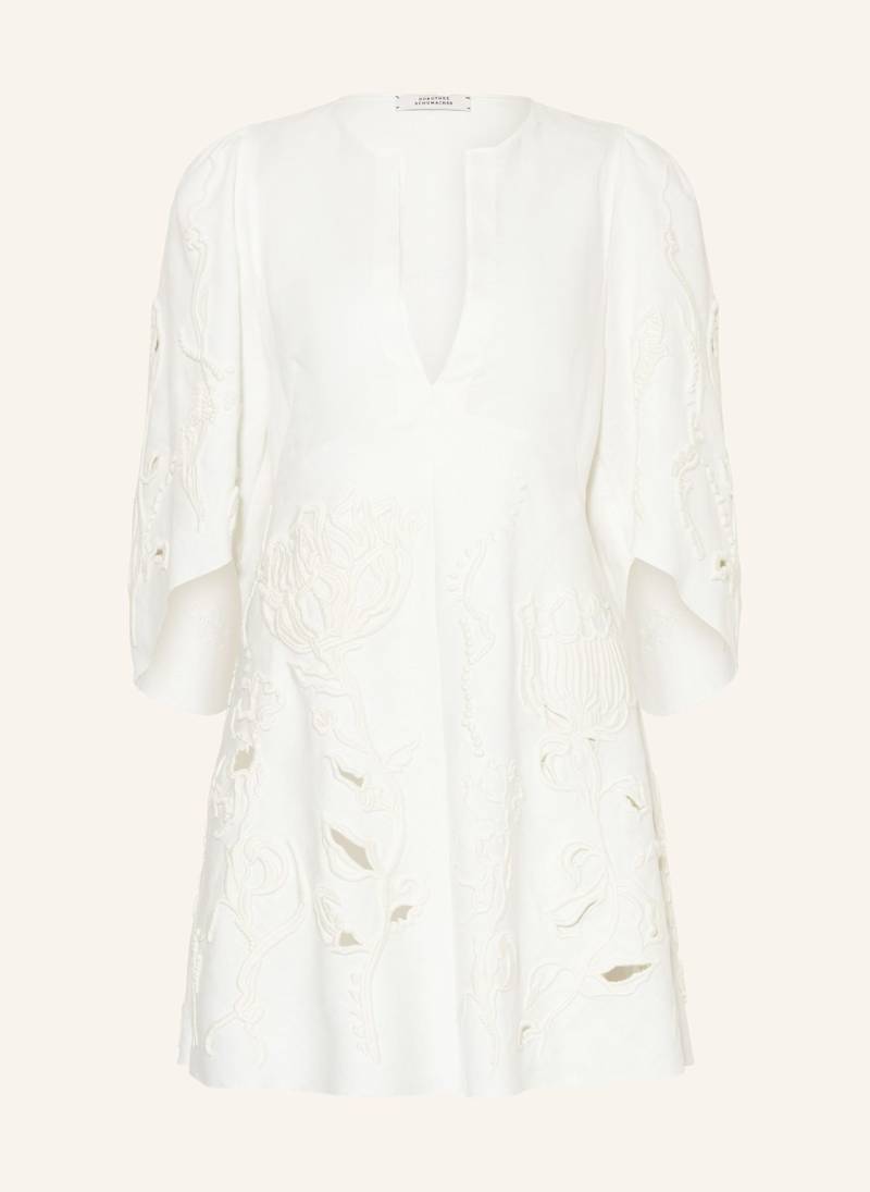 Dorothee Schumacher Leinenkleid Embroidered Beauty weiss von dorothee schumacher