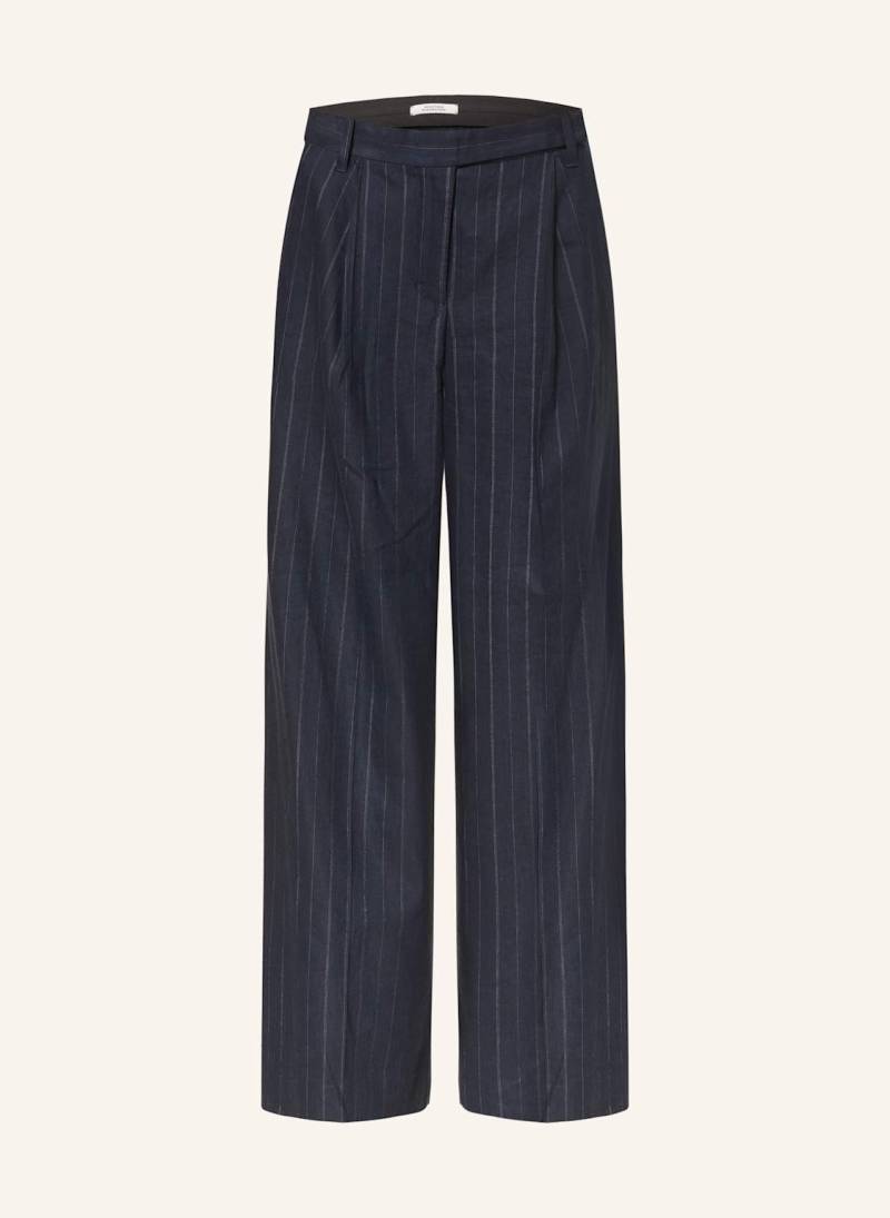 Dorothee Schumacher Marlenehose Modern Sophistication Mit Leinen blau von dorothee schumacher