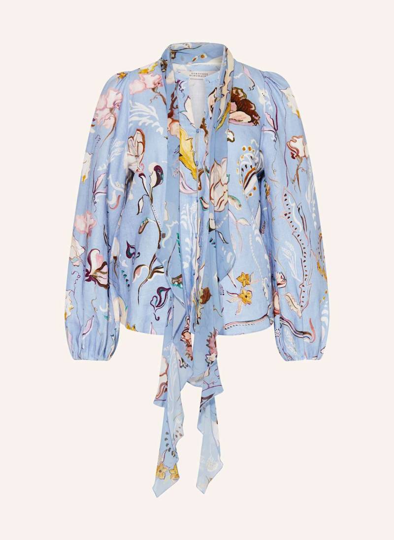 Dorothee Schumacher Schluppenbluse Floral Power blau von dorothee schumacher